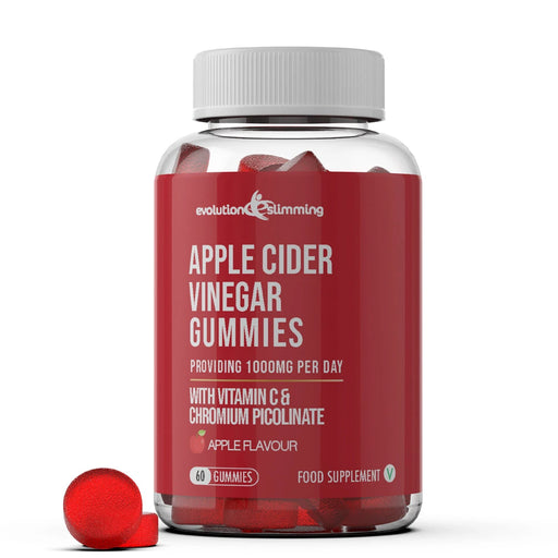 Apple Cider Vinegar Gummies with Vitamin C and Chromium Picolinate - Digestive & Metabolic Support - Evolution Slimming
