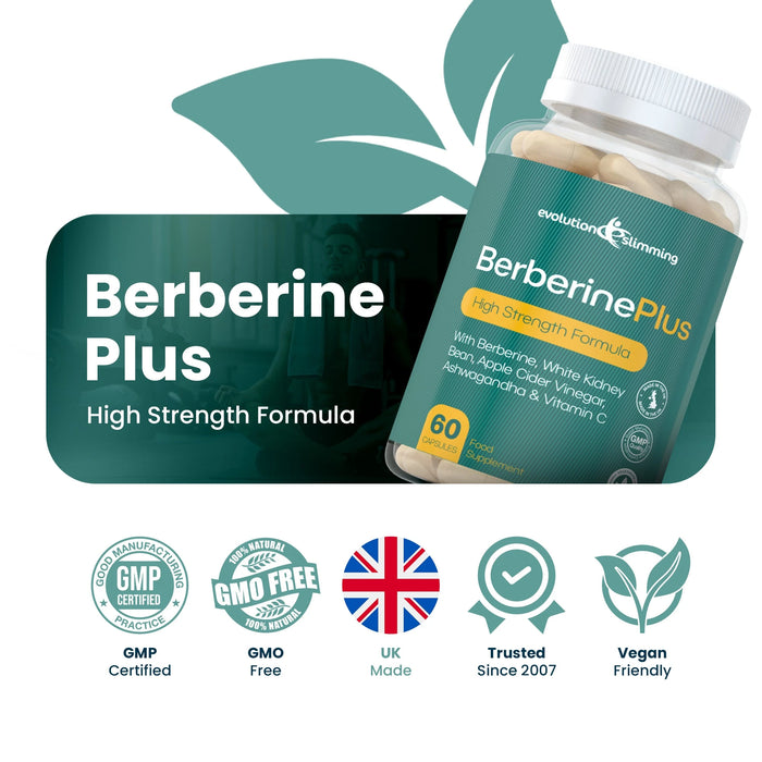 Berberine Plus  – Fast-Acting Metabolic Support - 60 Capsules Evolution Slimming