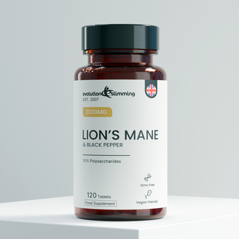 Lion's Mane 2000mg Tablets | Black Pepper & Focus Support