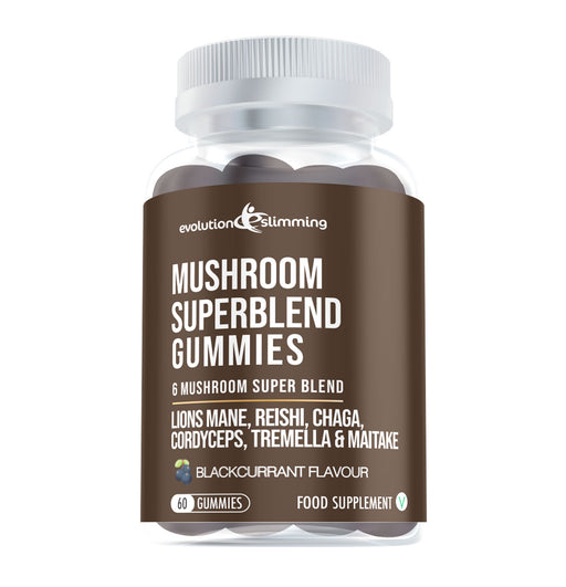 Mushroom Super Blend Gummies with Lion's Mane, Chaga, Cordyceps, Tremella, Maitake & Reishi Mushroom