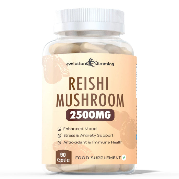Reishi Mushroom 2500mg - Immune & Stress Support Supplement Evolution Slimming