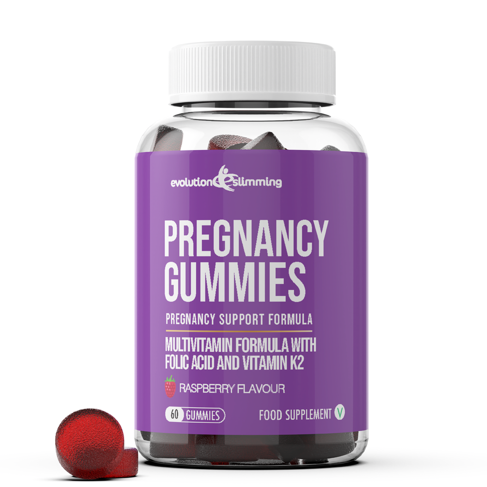 Pregnancy Gummies with Folic Acid, Vitamin B12,C,D3,E,K,Biotin & Zinc - Vegan Friendly