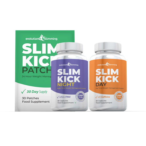Slim Kick Day, Night & Patch 24 Hour Weight Management Combo - Evolution Slimming
