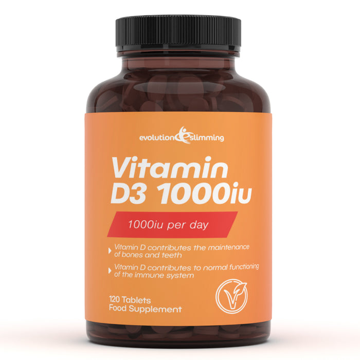 Vitamin D D3 1,000 IU Tablets - 120 Tablets