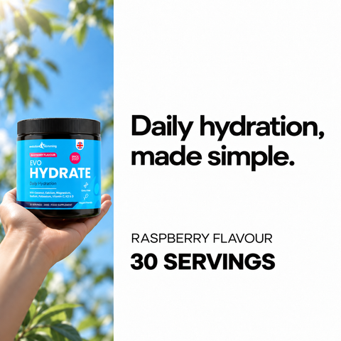 EVO Hydrate Raspberry Powder | Hydration Energy & Daily Support
