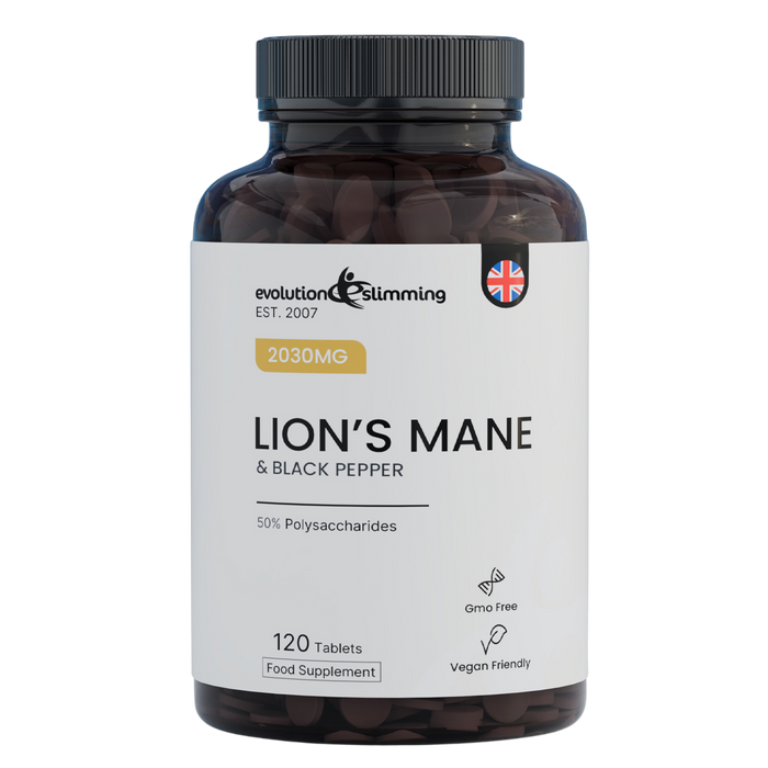 Lions Mane + Black Pepper - 2000mg + 30mg Tablets