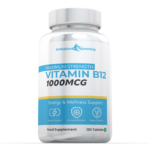 Vitamin B12 Methylcobalamin 1000mcg - 120 Tablets - Reduces Tiredness & Fatigue